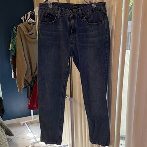 Lee Men's Dark Blue Straight Jeans